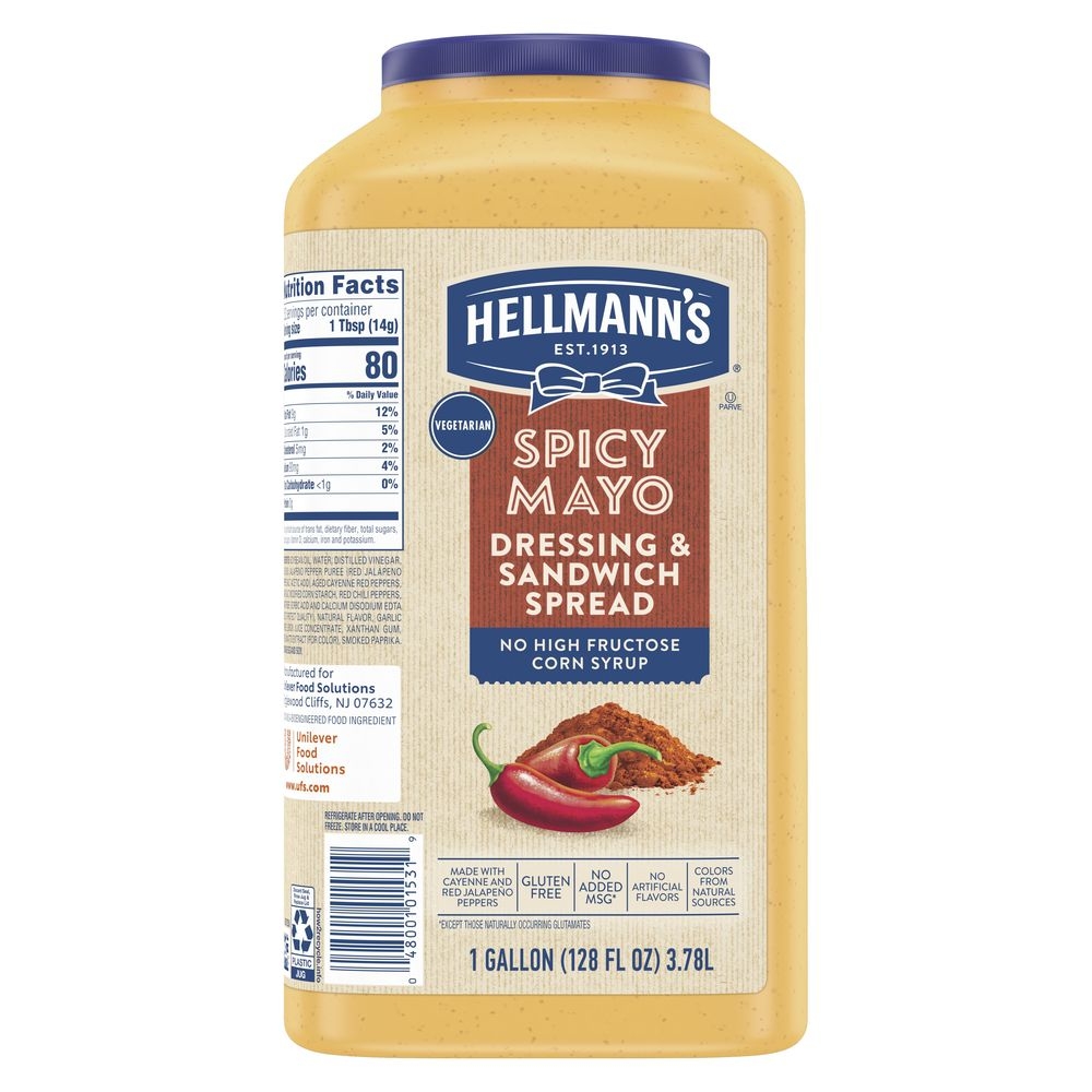 Single Hellmann's Spicy Mayo, 1 Gallon
