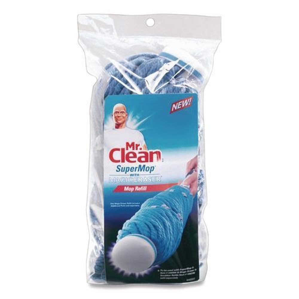 Mr Clean SuperMop Cotton Blue Magic Eraser Mop Refill