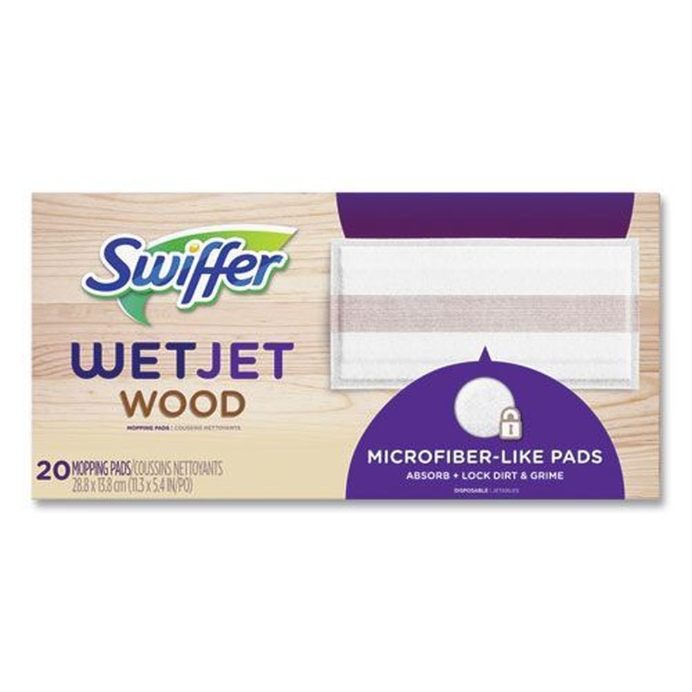 Swiffer White WetJet System Wood Surface Mopping Pad, 20 count