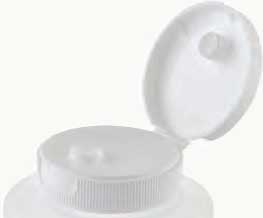 Tablecraft 38mm White Hinged Top for All Squeeze Bottles -- 12 per case