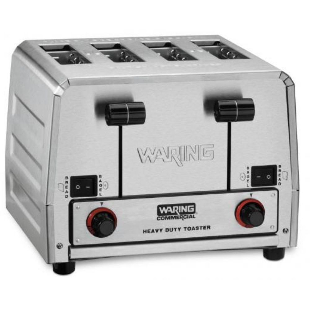 Waring Commercial 4 Slice Heavy Duty Switchable Bread Bagel Toast Toaster, 240 Volts.