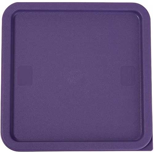 Winco Polyethylene Purple Cover for PESC-6/8 Square Storage Containers -- 12 per case.