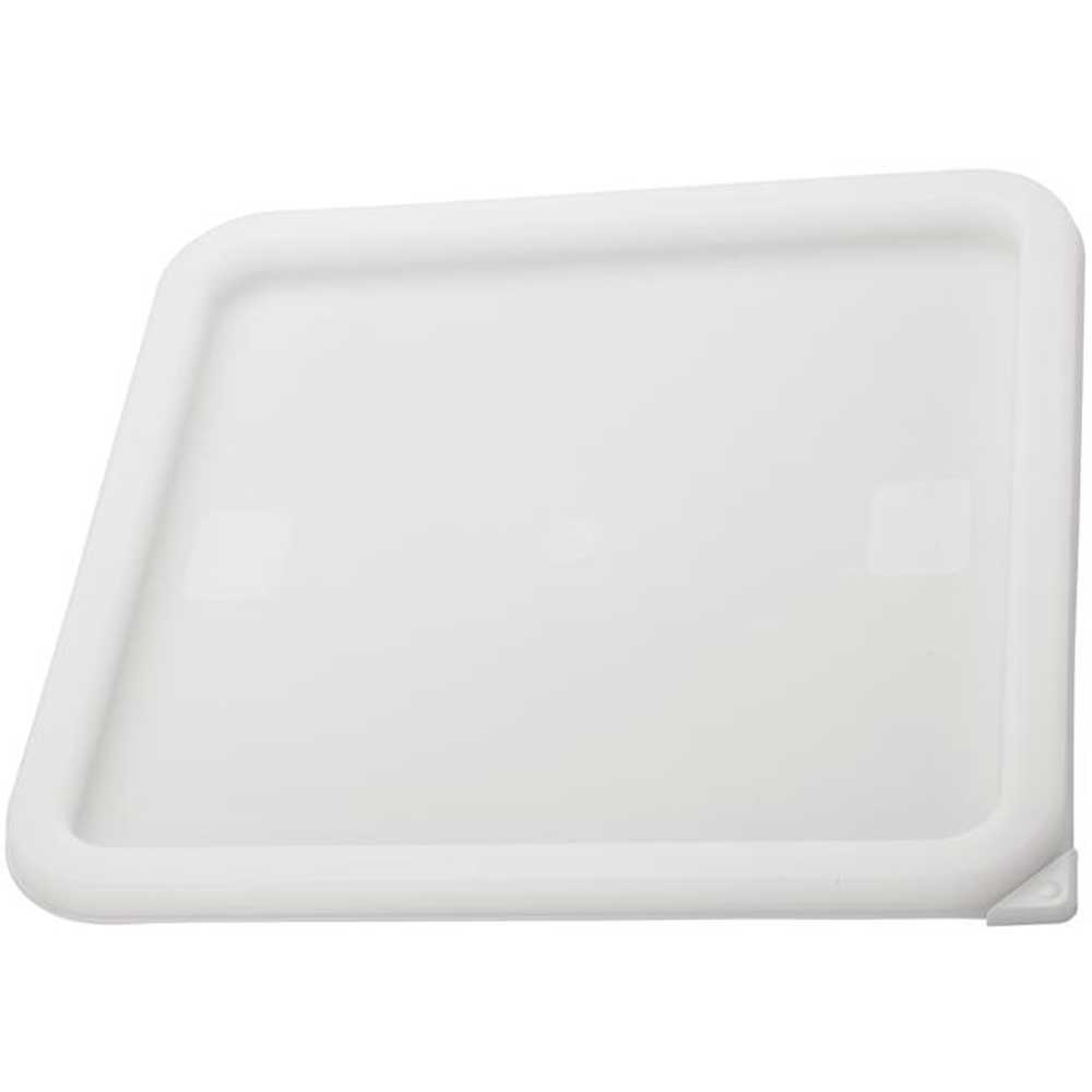 Winco Polyethylene White Cover for Square Storage Containers -- 12 per case.