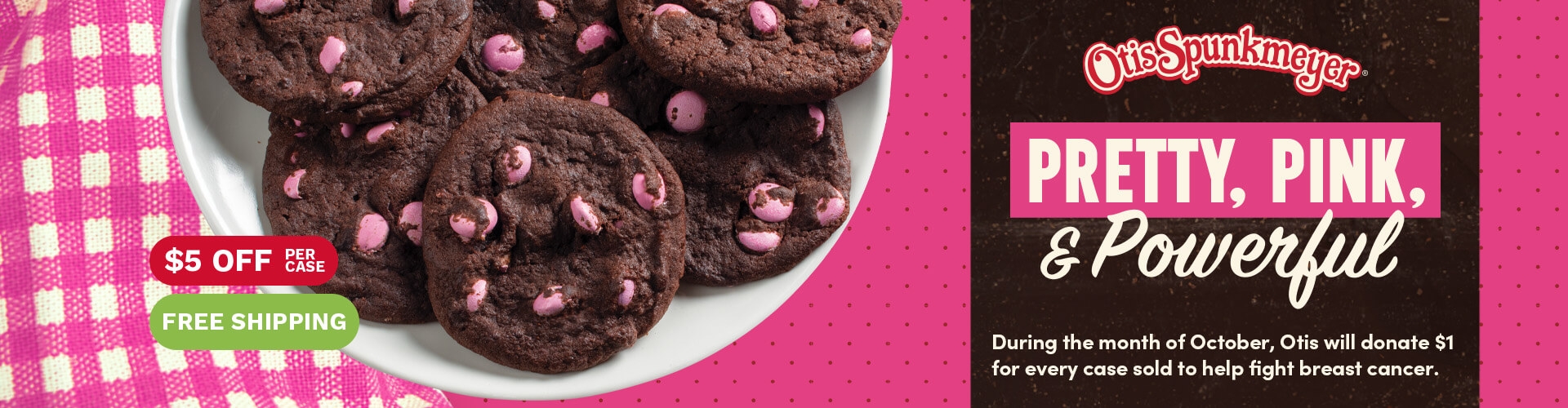 Double Chocolate Cookie with Pink Gems!