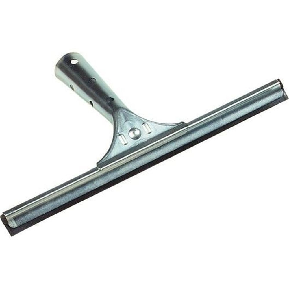 Single Blade Rubber Window Squeegee with A Zinc Plated Steel Handle