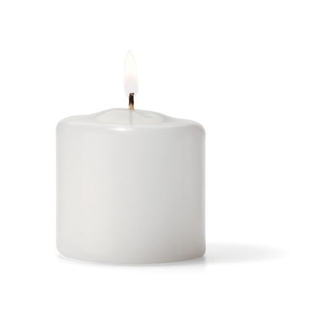 2.5 inch Dia White Pillar Candle
