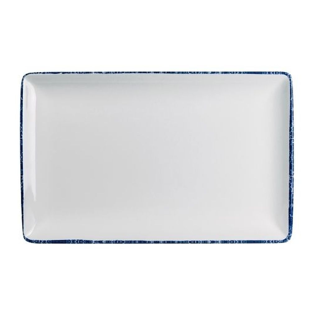 Blue Dapple 12 x 7.5 inch Melamine Rectangle Tray, 12 count
