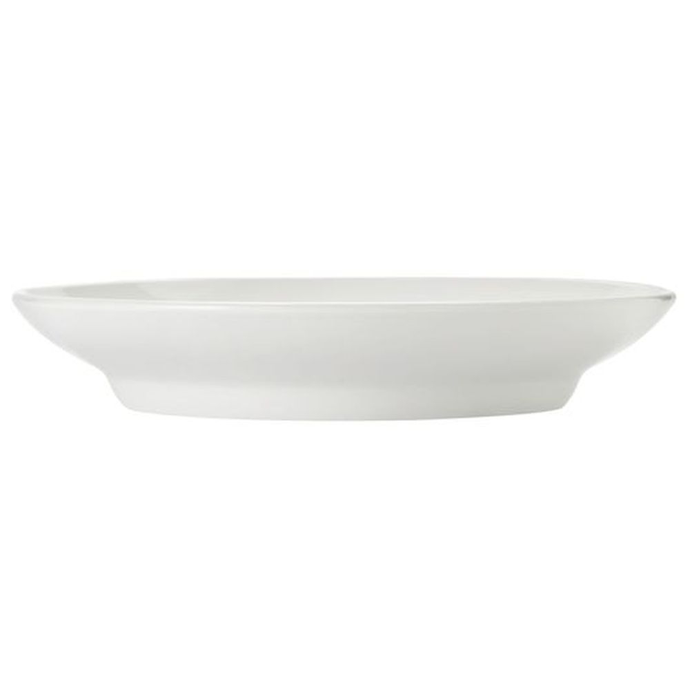 Porcelana Bright White Rolled Edge Deep Pasta Bowl