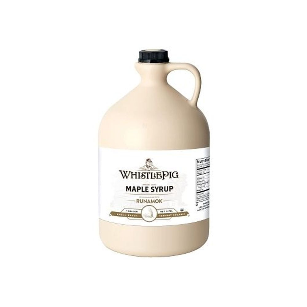 Organic Whistlepig Rye Whiskey Barrel Aged Maple Syrup 128 Fluid ounce