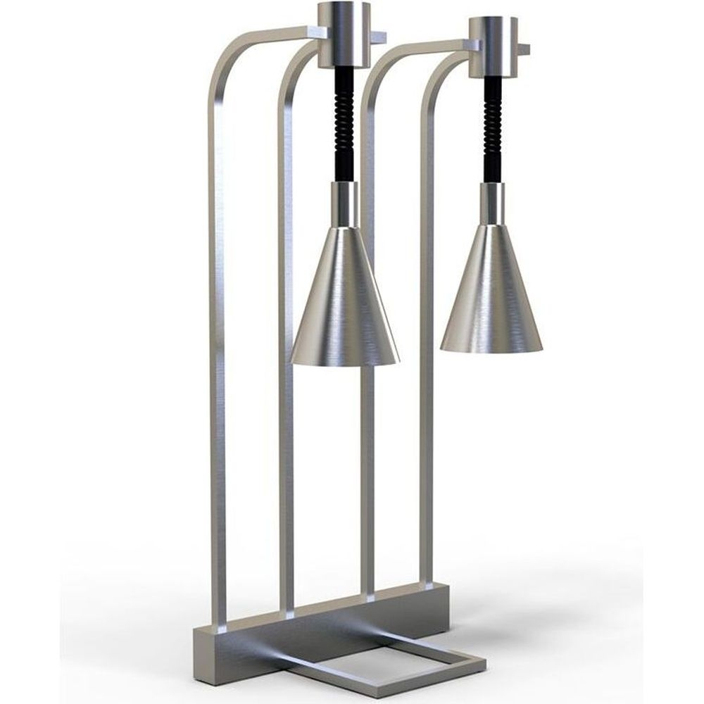 Stainless Steel Double Adjustable Height Heat Lamp