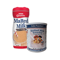 Contains 4 Malted Milks products