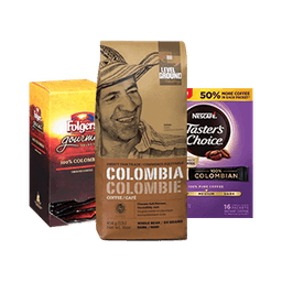 Contains 41 Colombian Coffee products