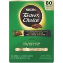 Tasters Choice Decaffeinated Instant Coffee - 80 single serve sticks per box, 6 boxes per case