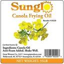 Sunglo Canola Frying Oil, 35 Pound.