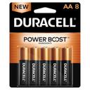 Duracell Power Boost 1.5 Volt Coppertop AA Alkaline Battery, 8 count -- 8 per case