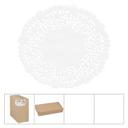 Lapaco Lancaster Lace White Paper Doilie, 5 inch -- 10000 per case.