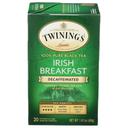 Twinings Irish Breakfast Decaffeinated Tea, 20 Bags per Pack -- 6 per case