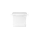 Rubbermaid White Sanitary Napkin Receptacle with Rigid Liner