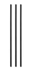 D and W Fine Pack Ebony Standard Plastic Unwrapped Stirrer Jumbo Straw, 8 inch -- 5000 per case.