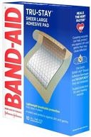 Band Aid Tru Stay Large Adhesive Pad, 10 count per pack -- 24 per case.