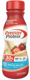 Premier Protein Strawberries and Cream High Protein Shake, 11.5 Fluid Ounce -- 12 per case