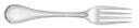 World Tableware Inc IC Baroque Stainless Steel Utility Dessert Fork -- 12 per case.
