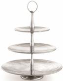 Tablecraft Stainless Steel Three Tier Round Serving Set