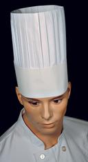 9 Le Compac Flat Formed Chef Hat -- 4 case -- 25 count.
