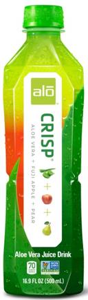 Alo Crisp Fuji Apple and Pea Aloe Vera Juice Drink, 16.9 Ounce -- 12 per case