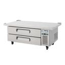 Migali Stainless Steel 52 Wide Refrigerated Chef Base with 60 inch Extended Top, 60.5 inch Width x 32 inch Depth x 26.6 inch Height