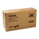 Royal Black Clear Top Round Polypropylene To Go Combo Container, 24 Ounce -- 150 per case.