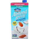 Almond Breeze Original Unsweetened Almond and Coconut Milk, 32 Ounce -- 12 per case.