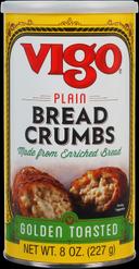 Vigo Plain Golden Toasted Bread Crumbs, 8 Ounce -- 12 per case