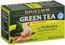 Bigelow Green Tea with Ginger Plus Probiotics - 18 tea bags per pack -- 6 packs per case