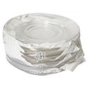 Lavazza Blue Collection Clear Glass Saucer for Cappuccino Cup, 6 count