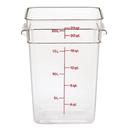Clear 11 1/4 inch X 12 1/4 inch X 15 3/4 inch Camsquare Food Storage Containers, Cleach.R ,22 Quart -- 6 per case