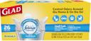 Glad OdorShield Small Trash Quick Tie Bag, 26 count per pack -- 6 per case