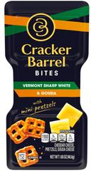 Cracker Barrel White Cheddar Gouda Pretzel Bites, 1.65 Ounce -- 10 per case.