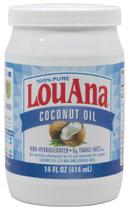 Lou Ana No Trans Fat Coconut Oil, 14 Fluid Ounce Jar -- 6 Per case