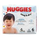 Huggies Snug and Dry Size 6 Diaper - Jumbo Pack, 21 count - 4 per case