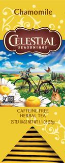 Celestial Seasonings Chamomile Caffeine Free Herbal Tea - 25 tea bags per pack -- 6 packs per case