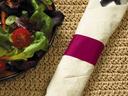 Hoffmaster Paper Burgundy Napkin Band, 1.5 x 4.25 inch -- 20000 per case.