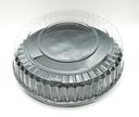 Fineline Settings Black Round Cater Tray With Deep Dome Combo, 16 Inch -- 25 per case