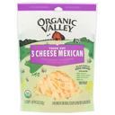 Organic Valley Organic 3 Cheese Thick Cut Shredded Mexican Cheese Blend, 6 Ounce -- 12 per case
