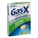 Gas X Peppermint Creme Extra Strength Chewable Tablet - 18 count per pack -- 24 packs per case