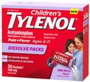 Tylenol Childrens Berry Flavor Powder Pack, 30 count per pack -- 48 per case