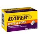 Bayer Aspirin Back and Body Extra Strength Coated Tablets, 100 count -- 24 per case
