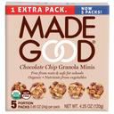 MadeGood Chocolate Chip Granola Minis, 4.25 Ounce -- 6 per case