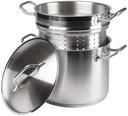 Winco Stainless Steel Steamer/Pasta Cooker, 8 Quart -- 6 per case