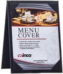 Winco Black Dual View Menu Tent for 5 x 7 inch Inserts -- 50 per case